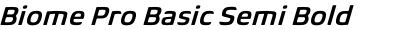 Biome Pro Basic Semi Bold Italic
